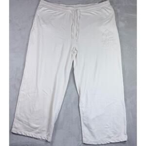 Disney Parks Mickey Mouse Wide Leg Lounge Pants Womens 2X Cream WDW